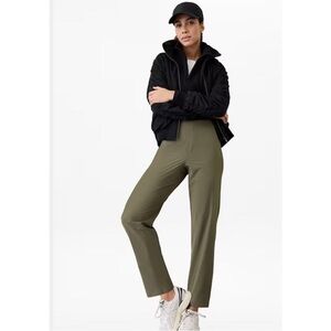 Athleta Brooklyn Mid Rise Ankle Pant Green 10